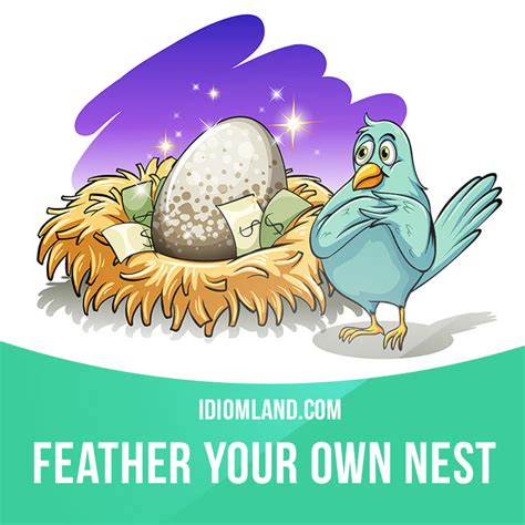 feather your nest meaning|FEATHER YOUR OWN NEST .